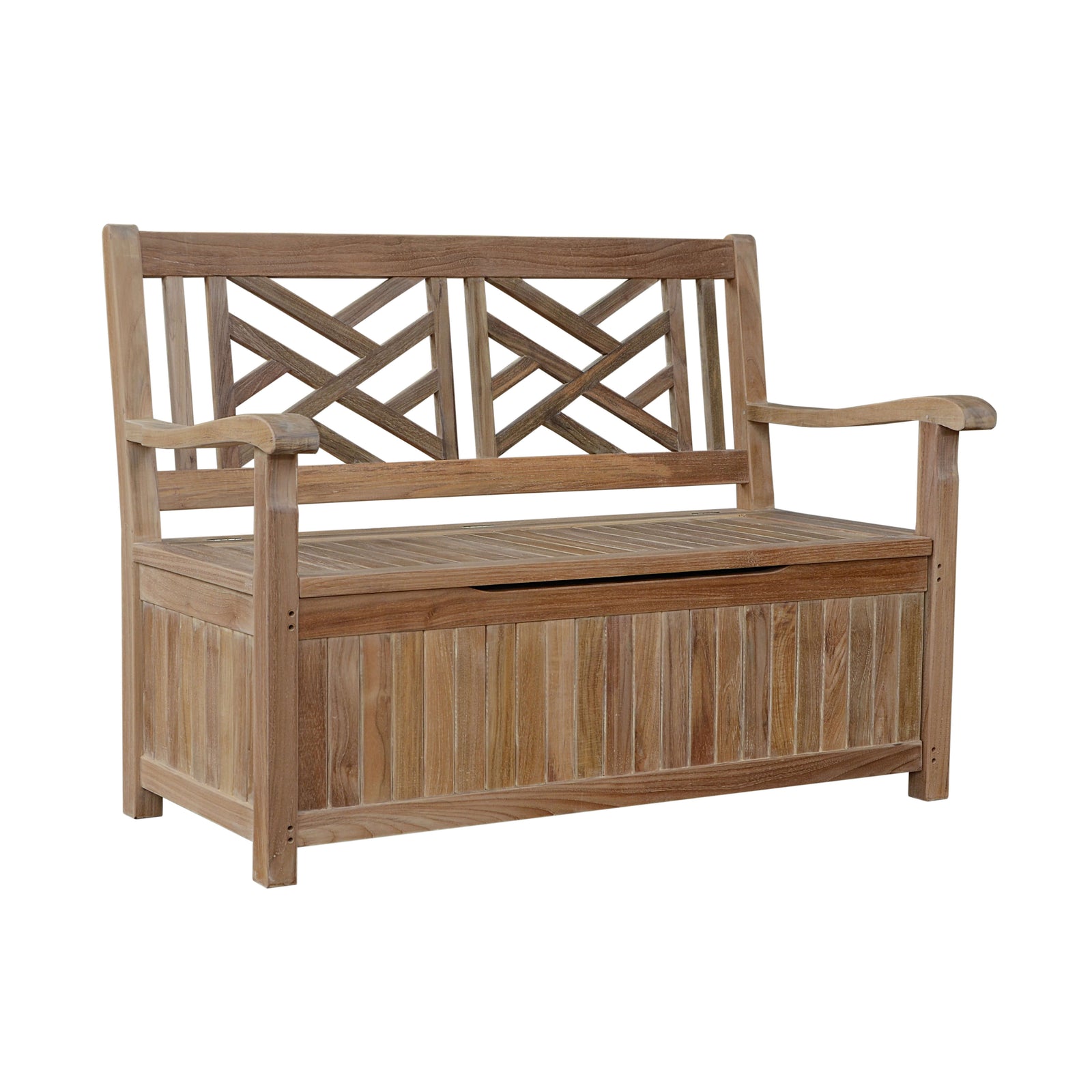 Del-Amo Teak Storage Bench – Outdoor Seating & Storage | BetterPatio // BetterPatio.com