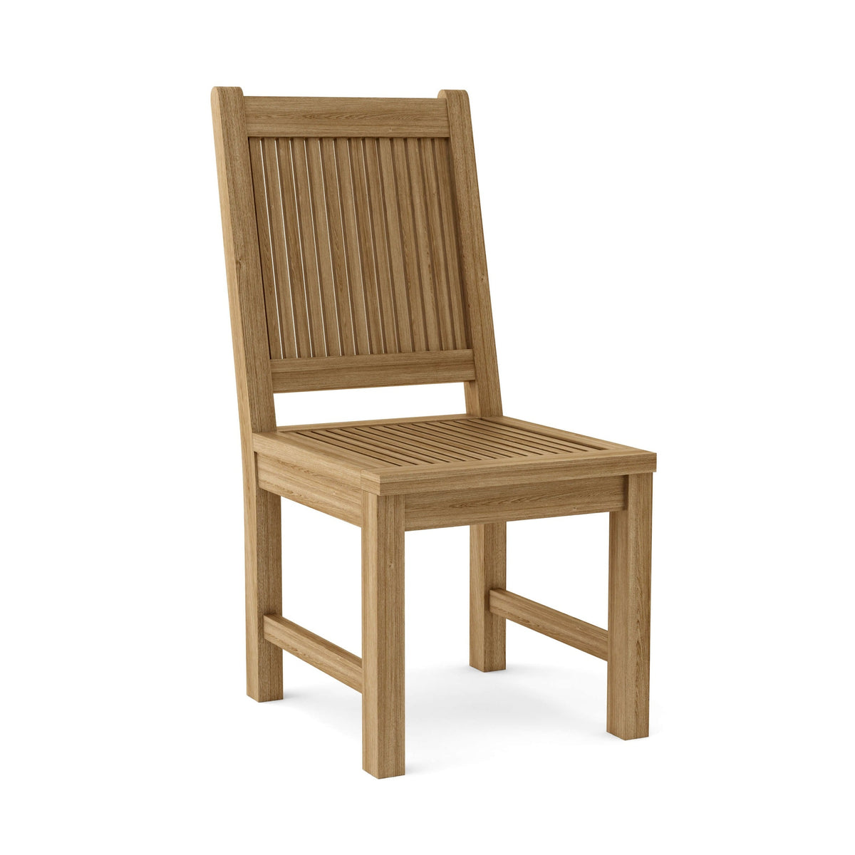 Wooden chair on a white background