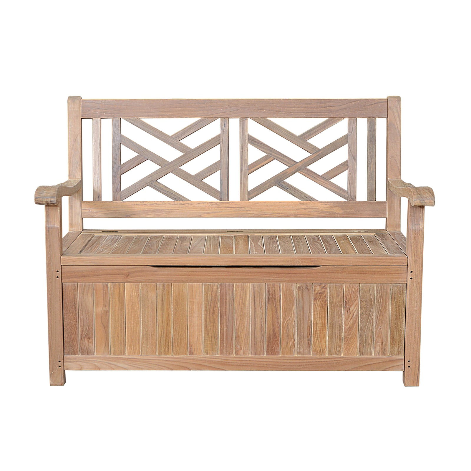 Del-Amo Teak Storage Bench – Outdoor Seating & Storage | BetterPatio // BetterPatio.com
