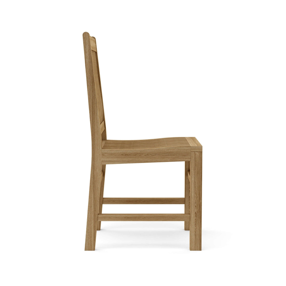 Wooden chair on a white background