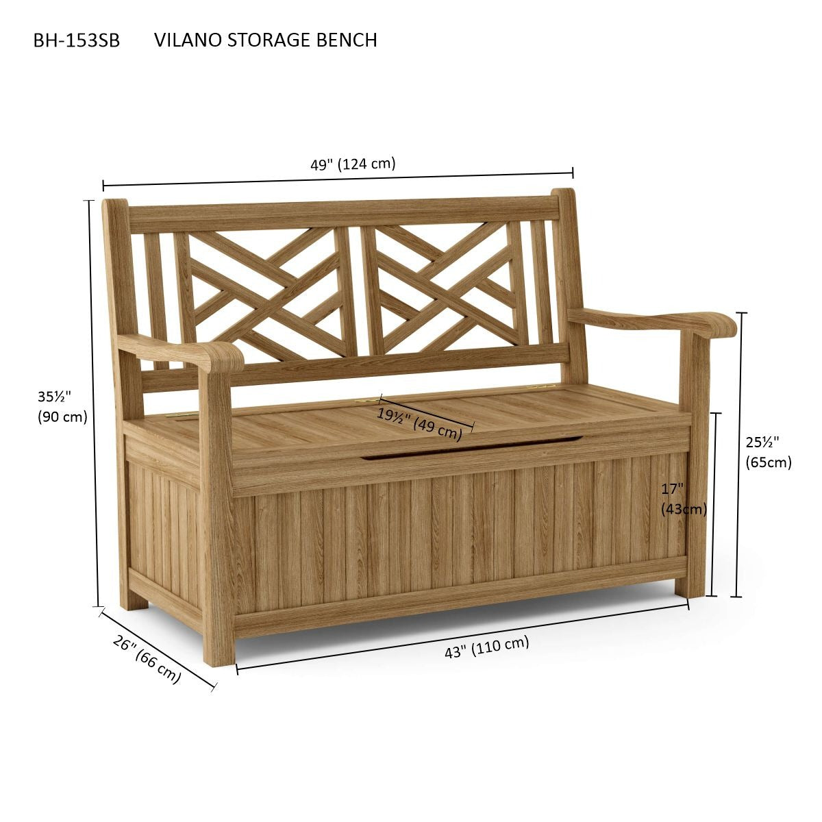 Del-Amo Teak Storage Bench – Outdoor Seating & Storage | BetterPatio // BetterPatio.com