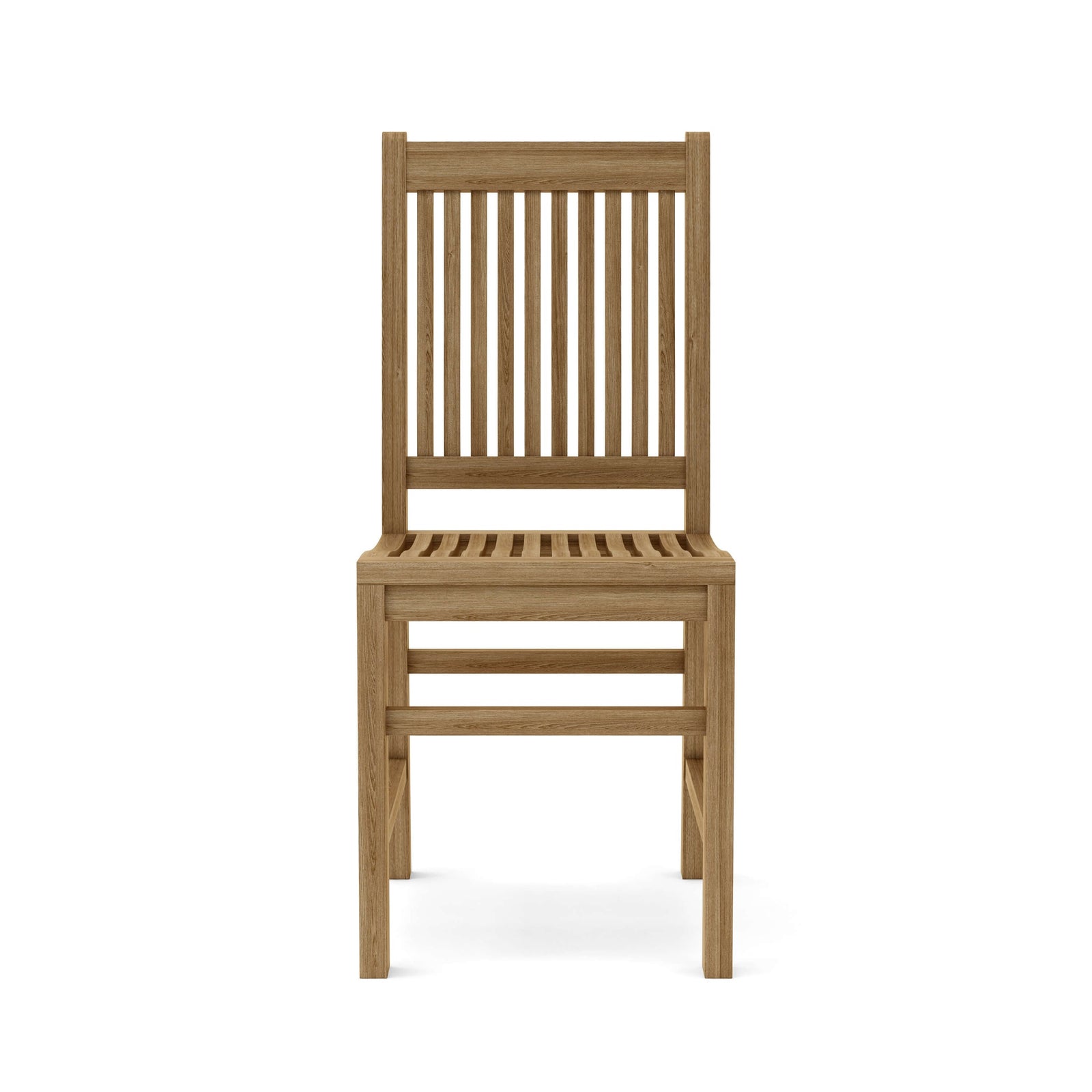 Wooden chair on a white background