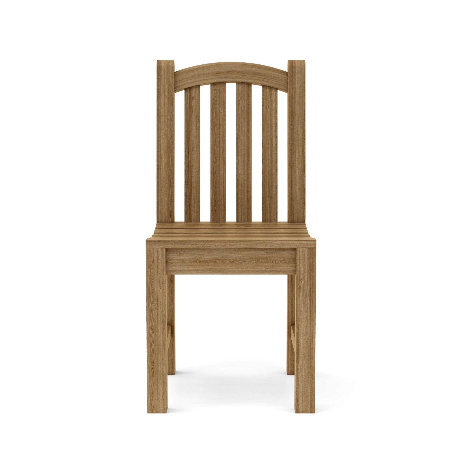 Wooden chair on a white background