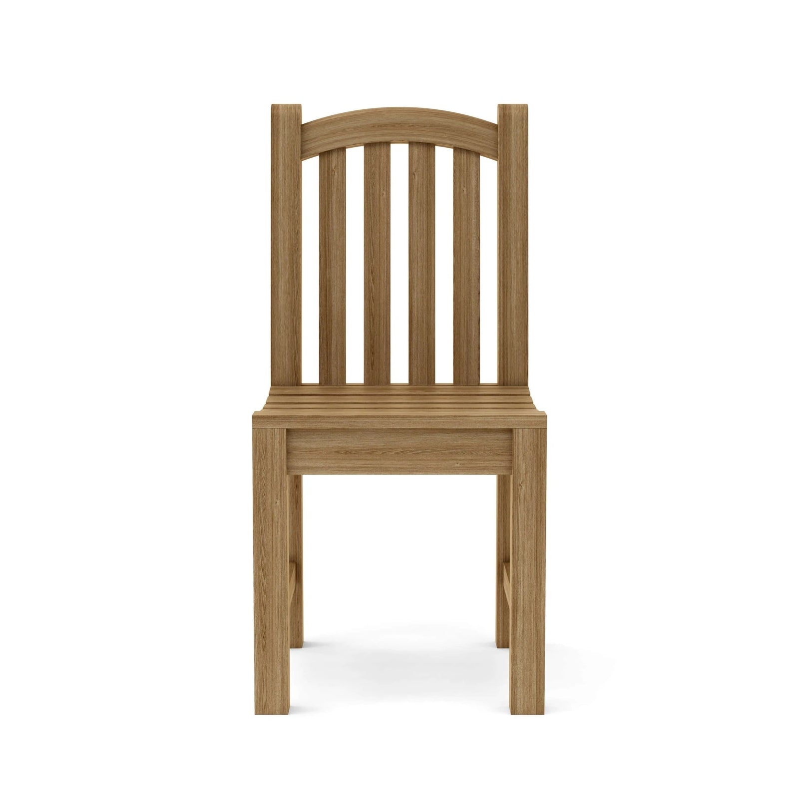 Wooden chair on a white background