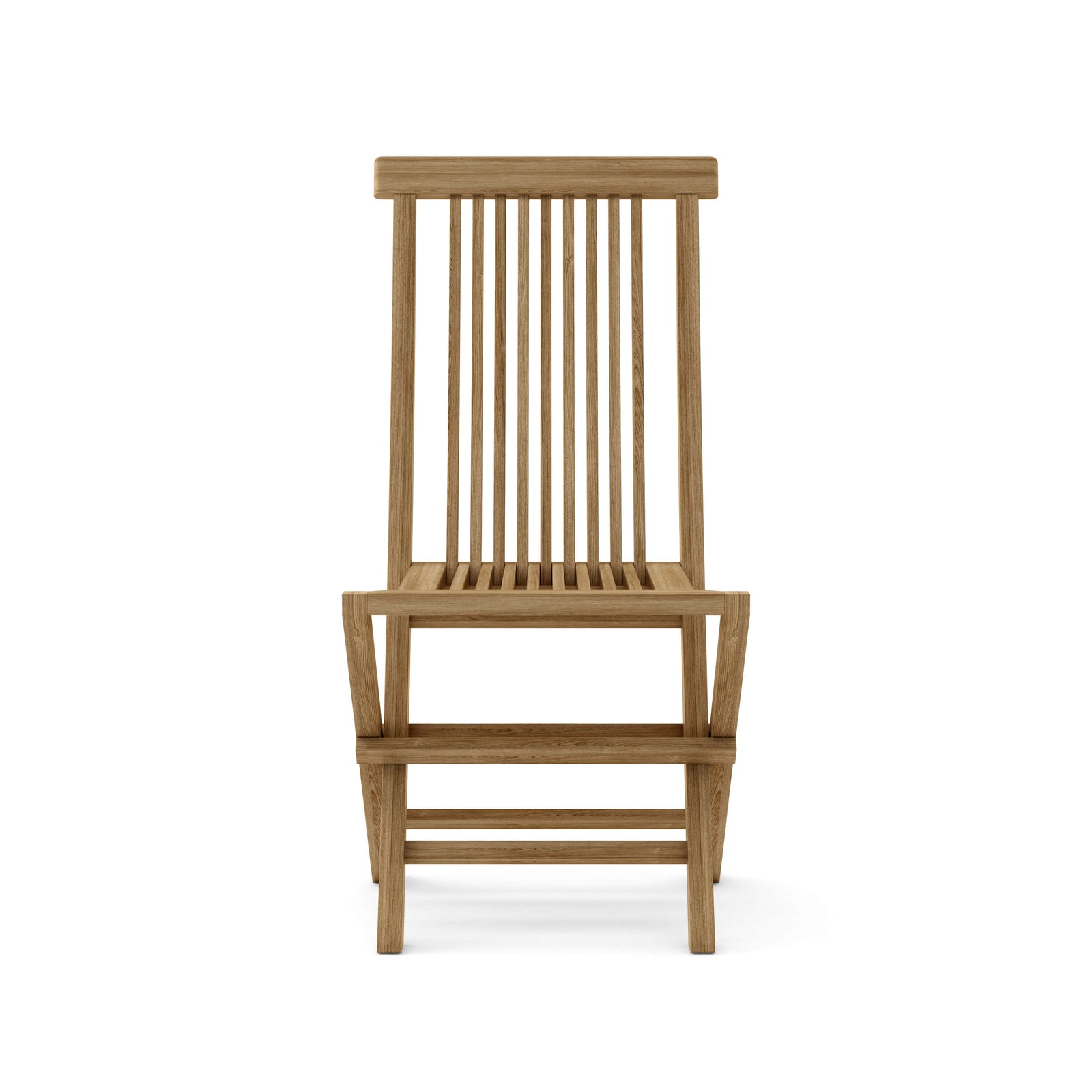 Wooden chair on a white background