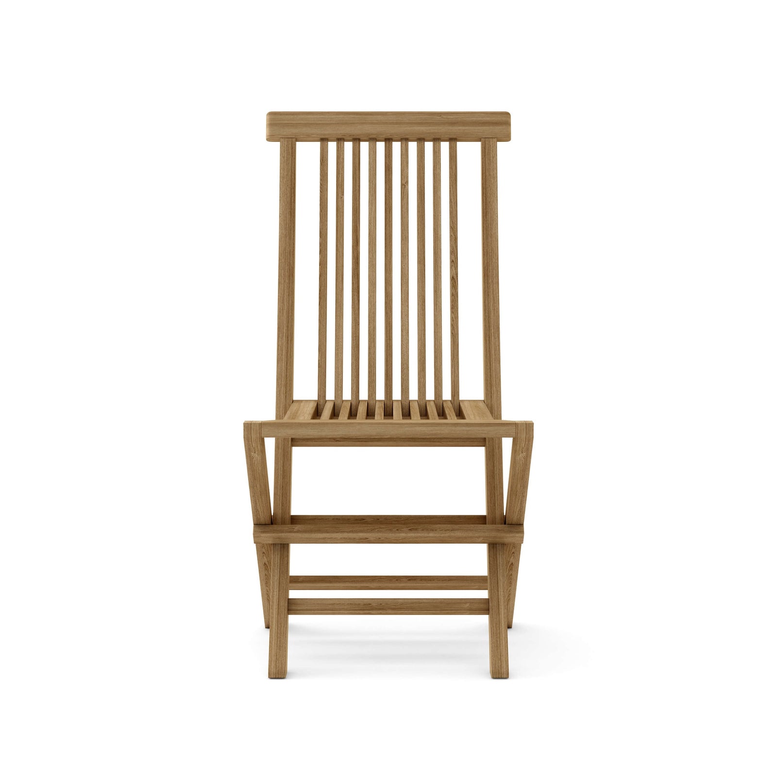 Wooden chair on a white background