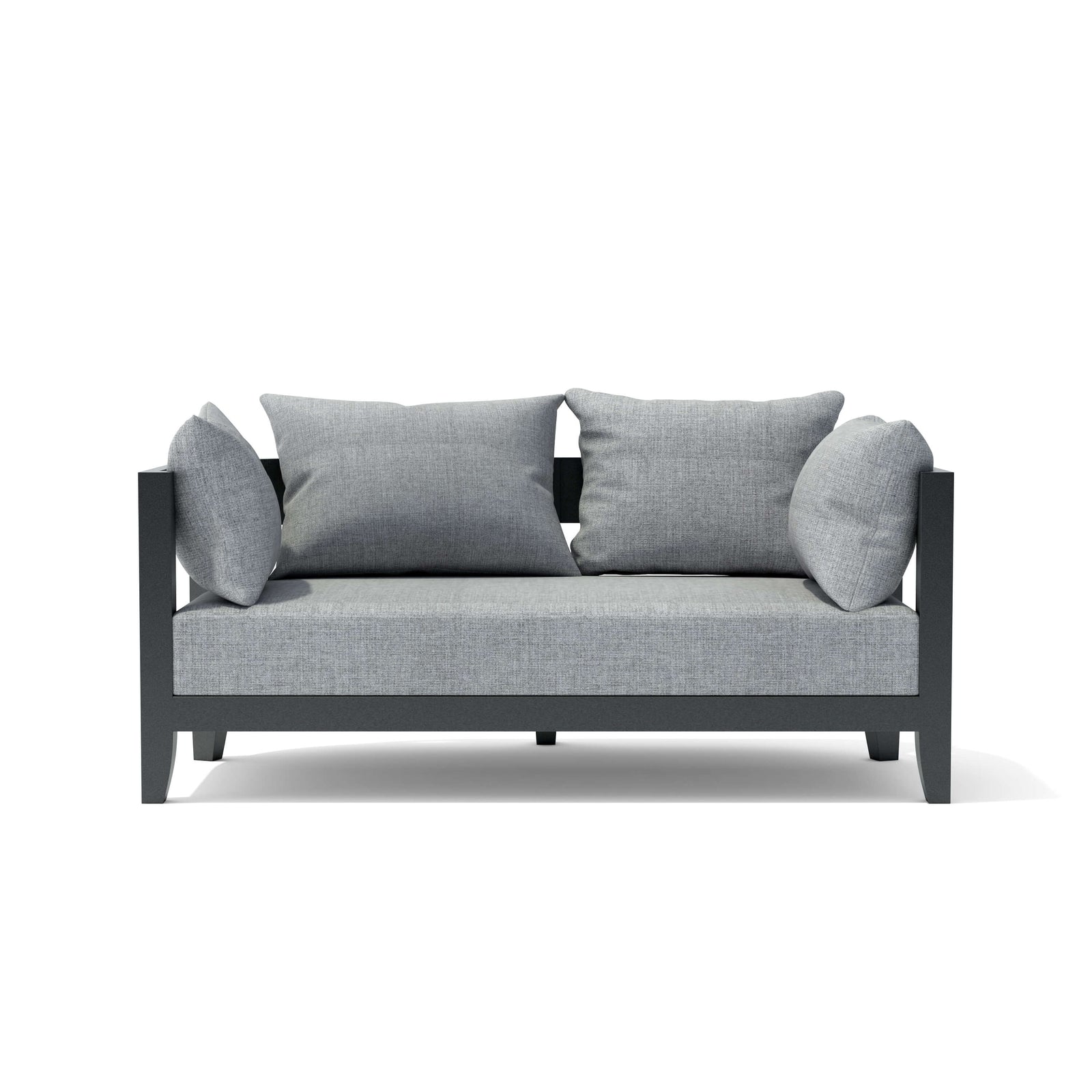 Coronado Aluminum Deep Seating Loveseat – Outdoor Sofa
