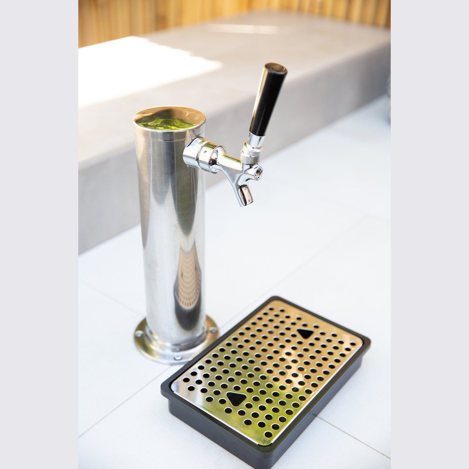 Summerset 15x15 inch Stainless Steel Drop In Sink and Hot and Cold Faucet SSNK-15D - BetterPatio.com