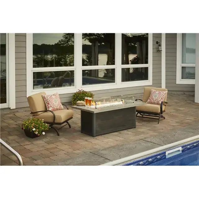 The Outdoor GreatRoom Cedar Ridge Linear Fire Table CR-1242-K - BetterPatio.com