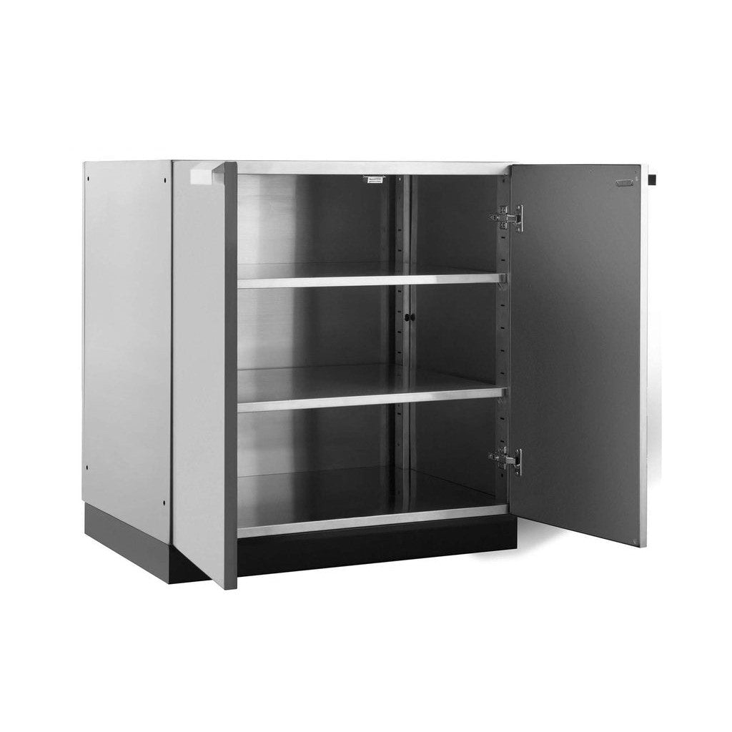NewAge Outdoor Kitchen 2-Door Cabinet in Stainless Steel 65000 - BetterPatio.com