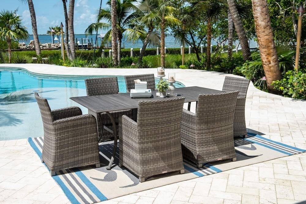 Panama Jack Bridgehampton Woven Armchair PJO-1701-GRY-AC - BetterPatio.com