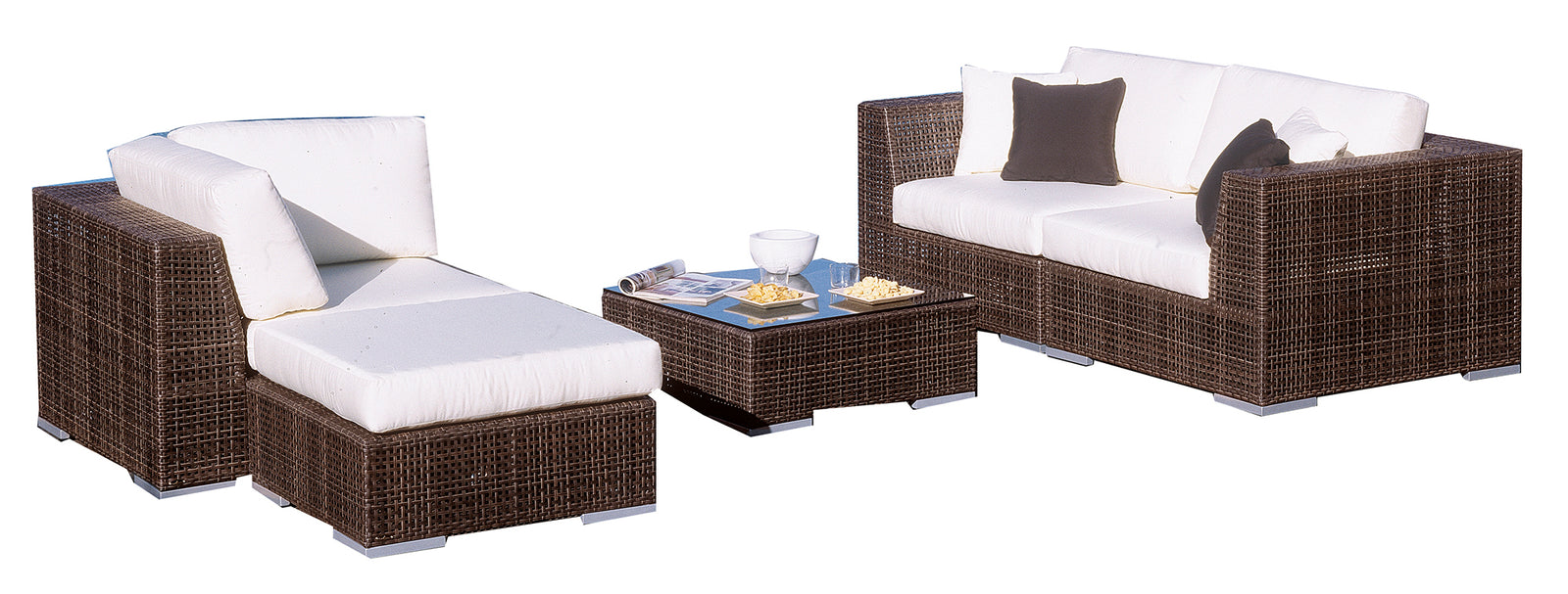 Soho 5-Piece Modular Sectional Set | Hospitality Rattan Patio