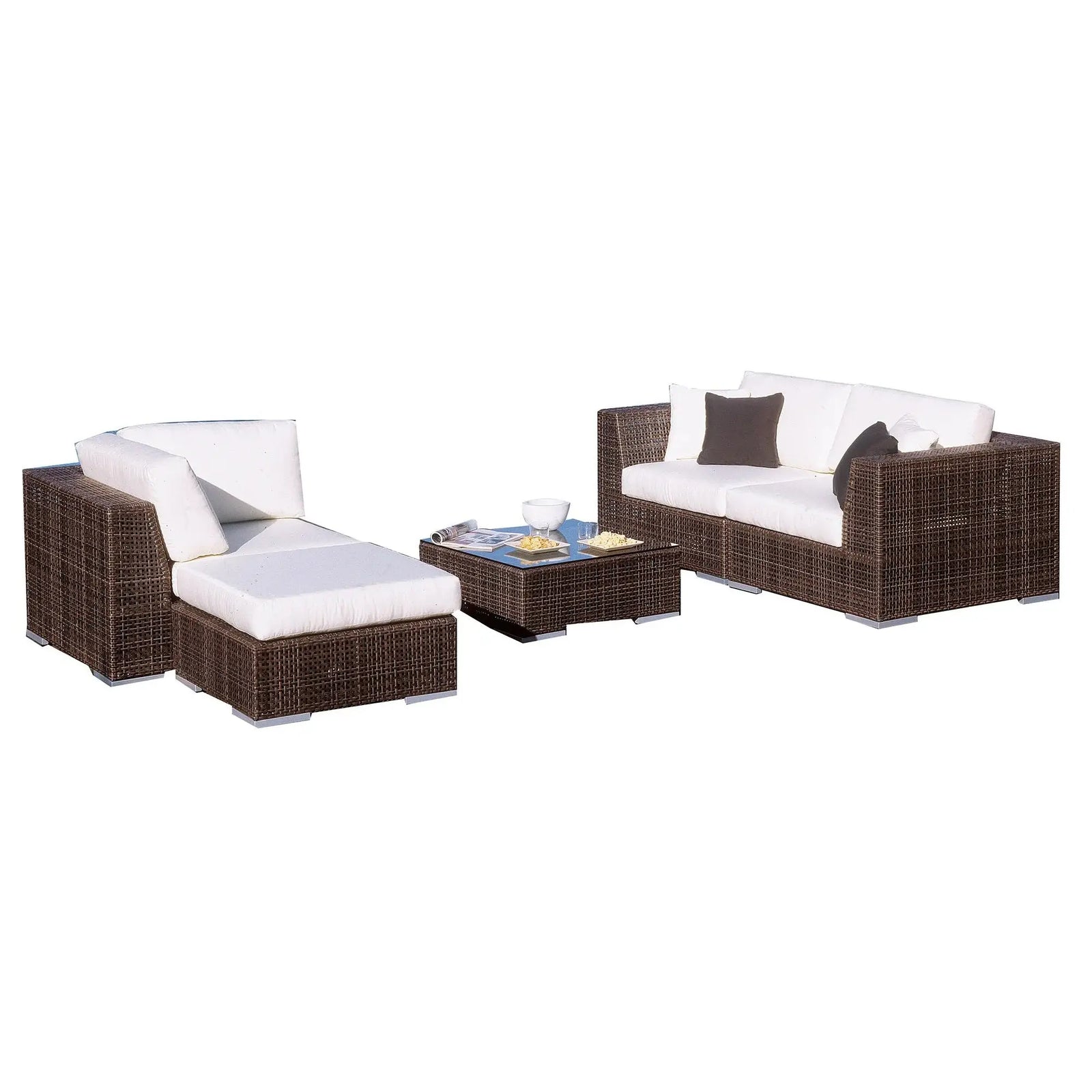 Soho 5-Piece Modular Sectional Set | Hospitality Rattan Patio