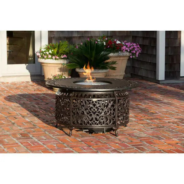 Fire Sense Cast Aluminum LPG Fire Pit 61168 - BetterPatio.com