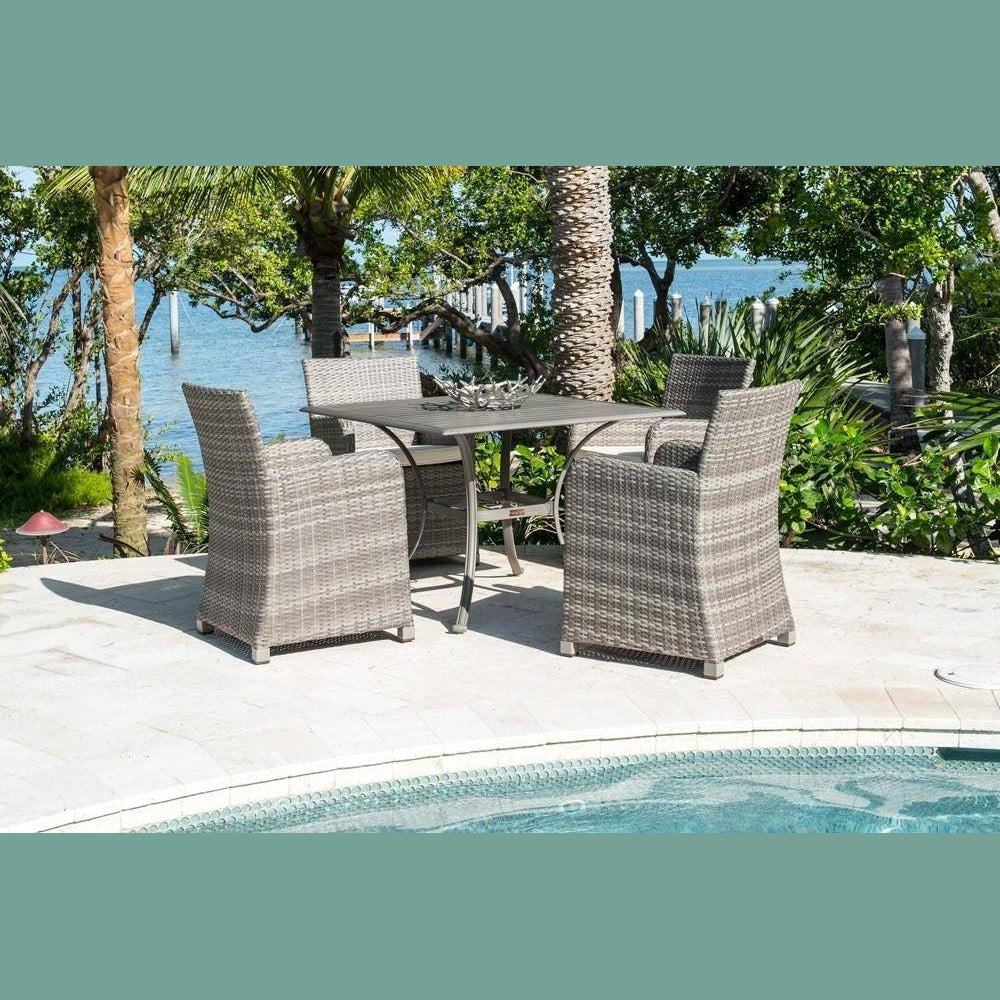 Panama Jack Bridgehampton Woven Armchair PJO-1701-GRY-AC - BetterPatio.com