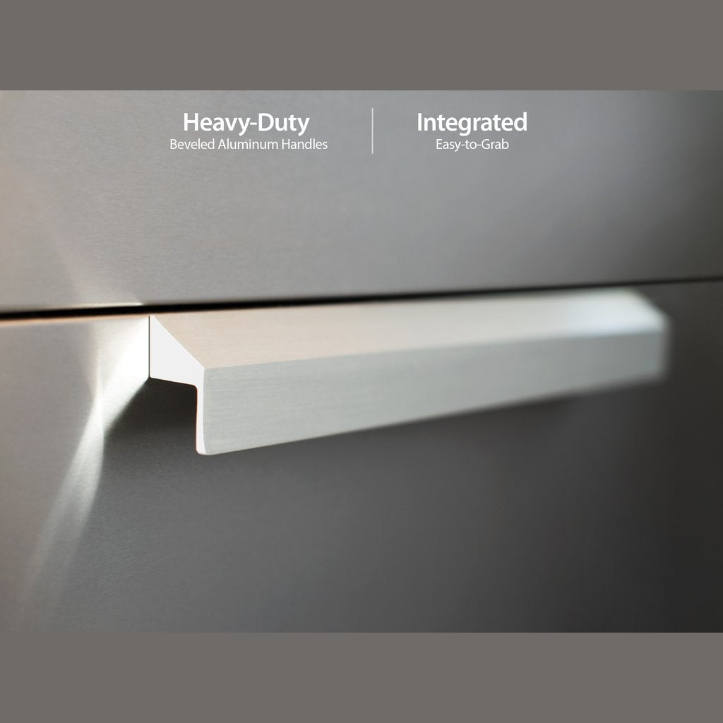 NewAge Outdoor Kitchen 3-Drawer Cabinet in Stainless Steel 65002 - BetterPatio.com