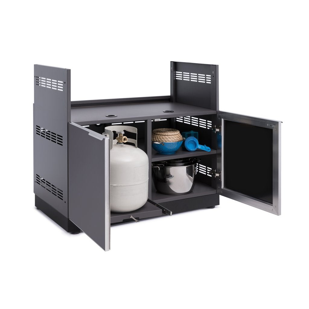 NewAge Outdoor Kitchen 40 in. Insert Grill Cabinet in Slate Gray 65209 - BetterPatio.com