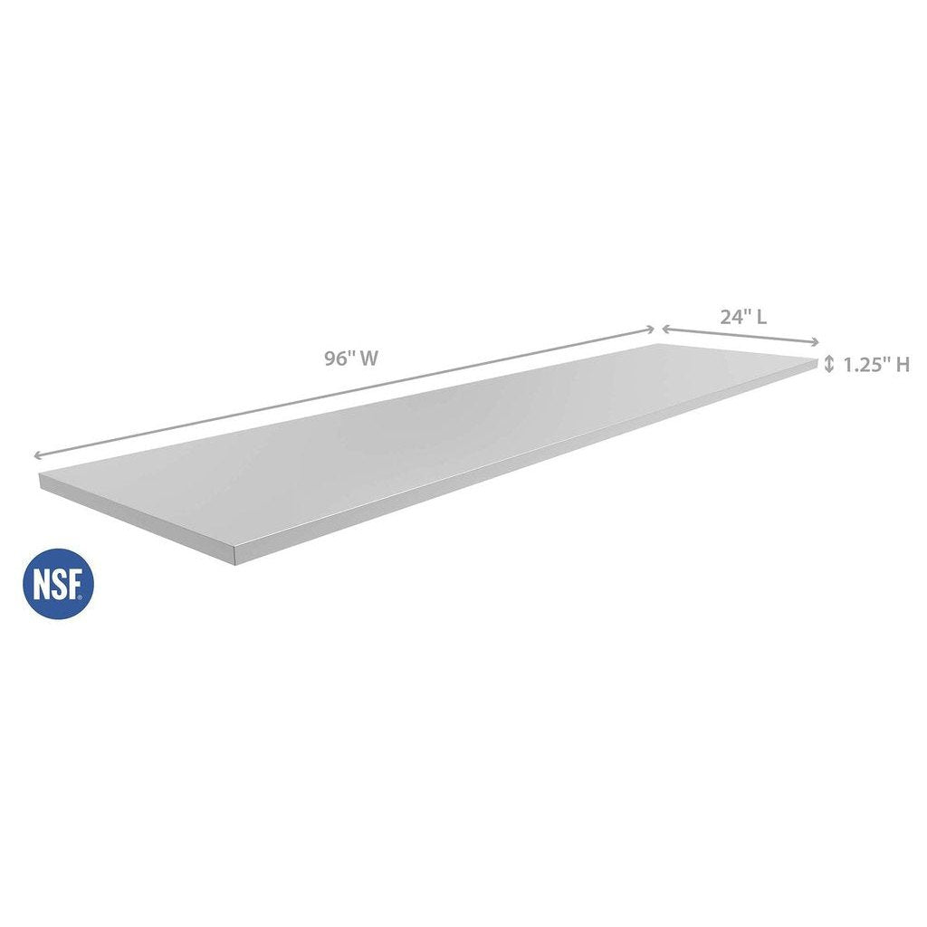 NewAge Outdoor Kitchen 96 in. Stainless Steel Countertop 65804 - BetterPatio.com
