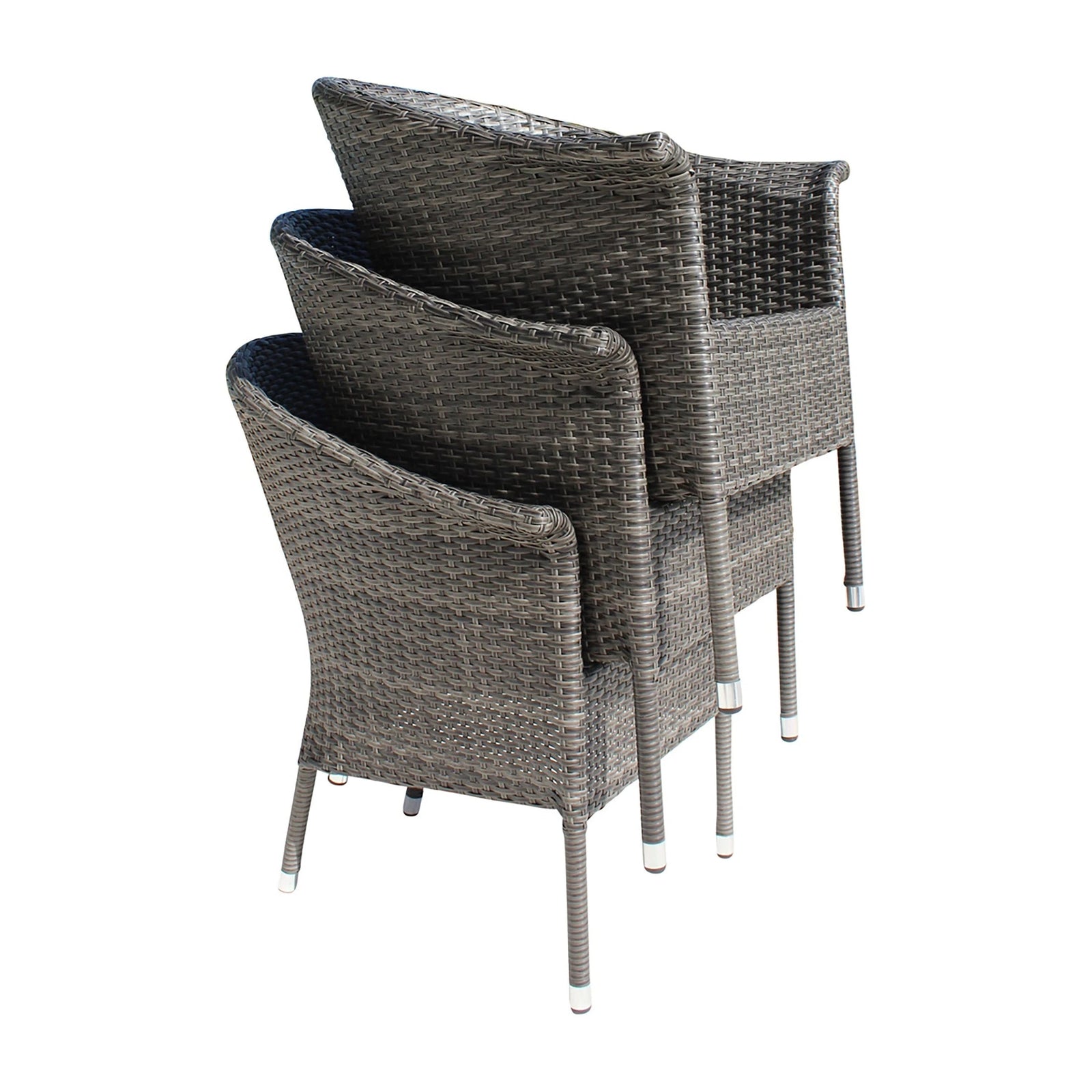 Ultra Stackable Woven Armchair with Cushion | Hospitality Rattan Patio