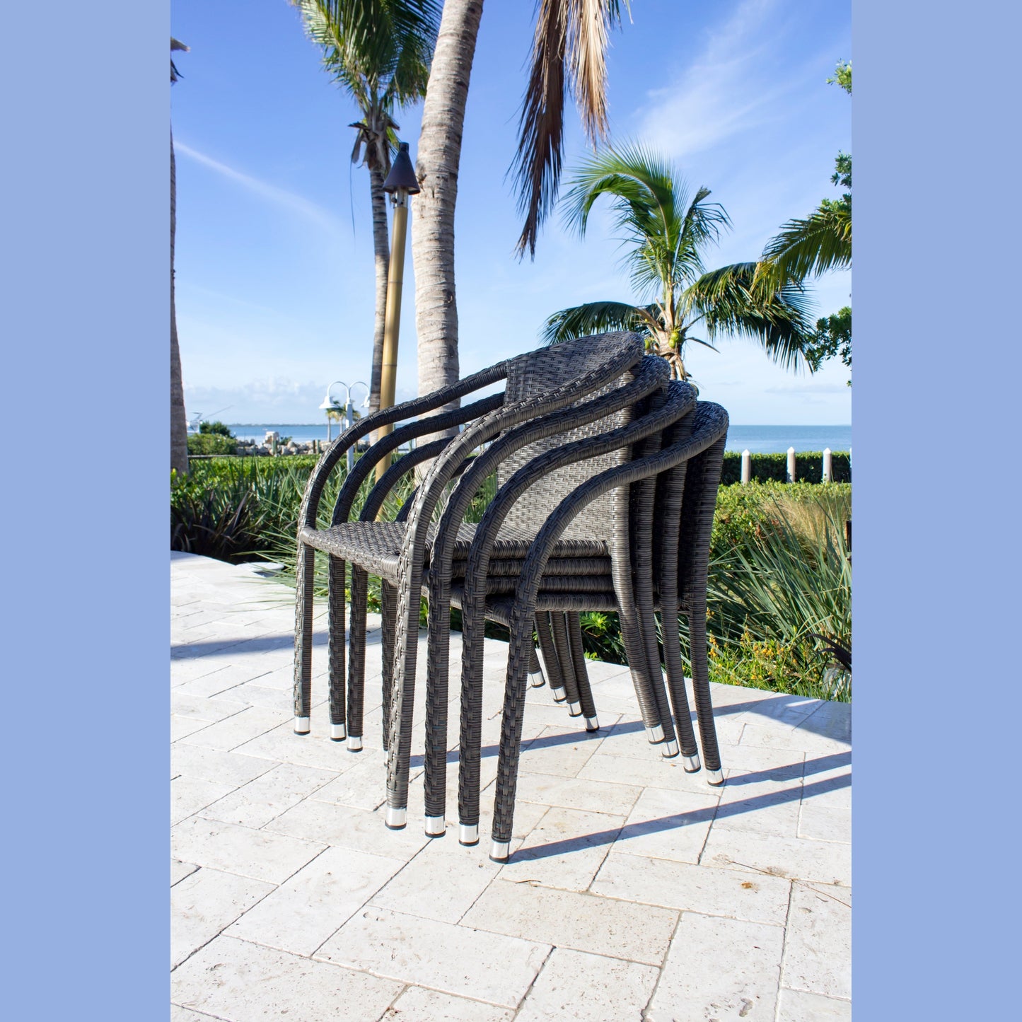 Ultra Stackable Woven Armchair | Hospitality Rattan Patio