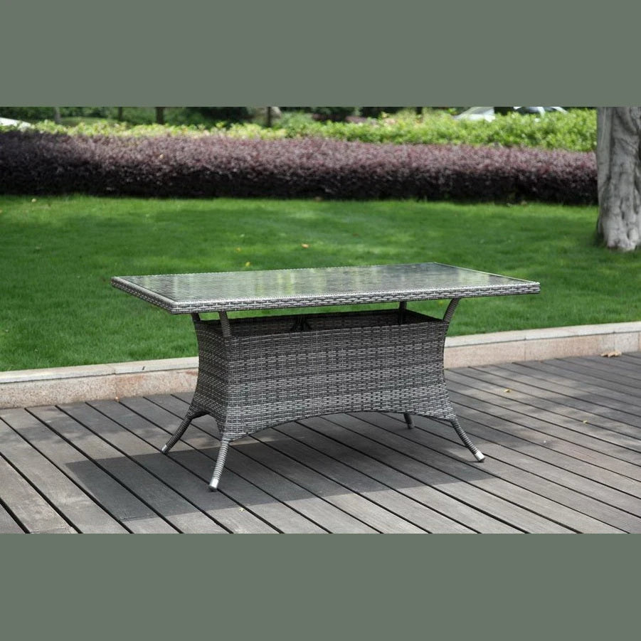 Ultra 7-Piece Woven Armchair Dining Set with Cushions | Hospitality Rattan Patio