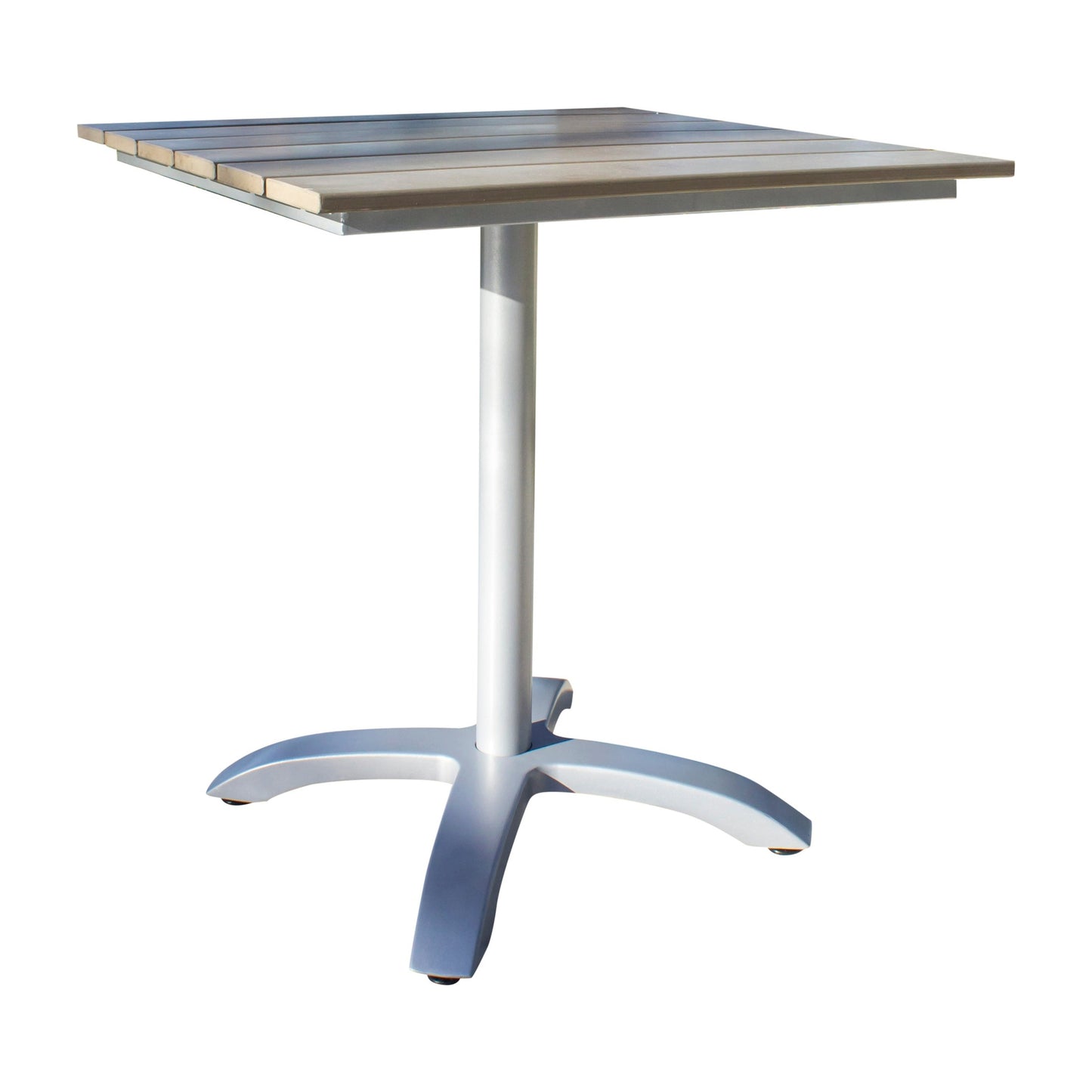 Ultra 28" Slatted Artificial Wood Table | Hospitality Rattan Patio
