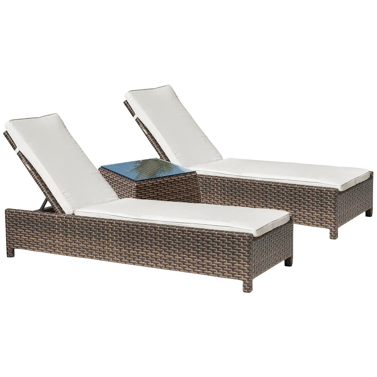 Fiji 3 PC Chaise Lounge Set with Cushions 901-1347-ATQ-3CL-CUSH - BetterPatio.com