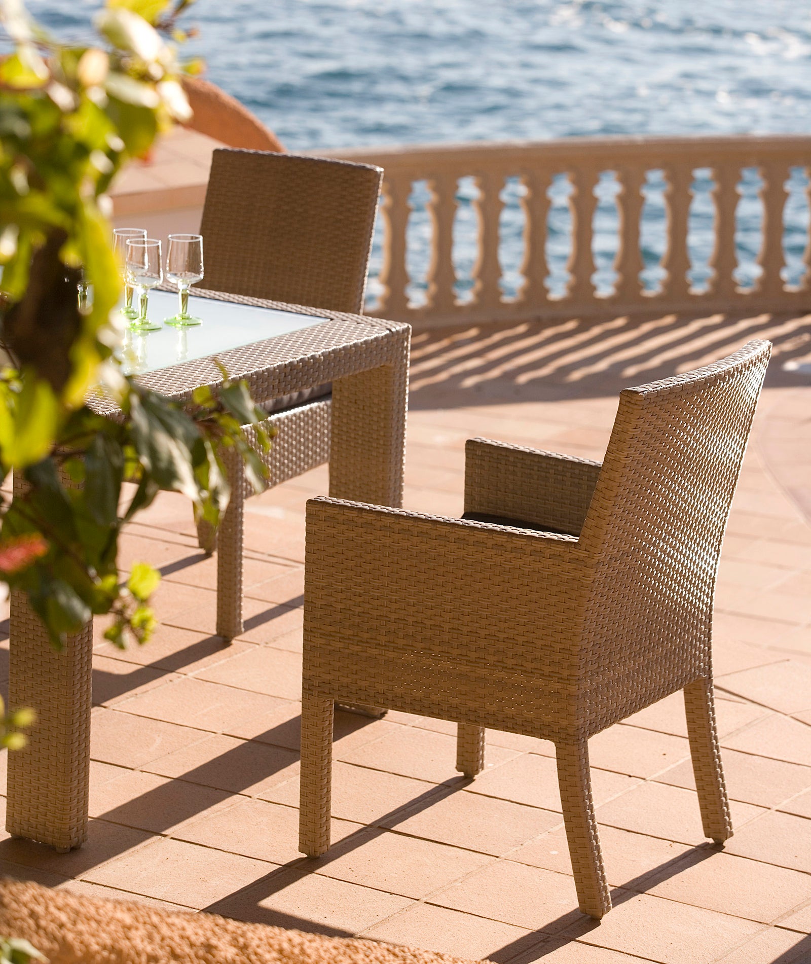 Rubix Stackable Armchair with Cushion | Hospitality Rattan Patio