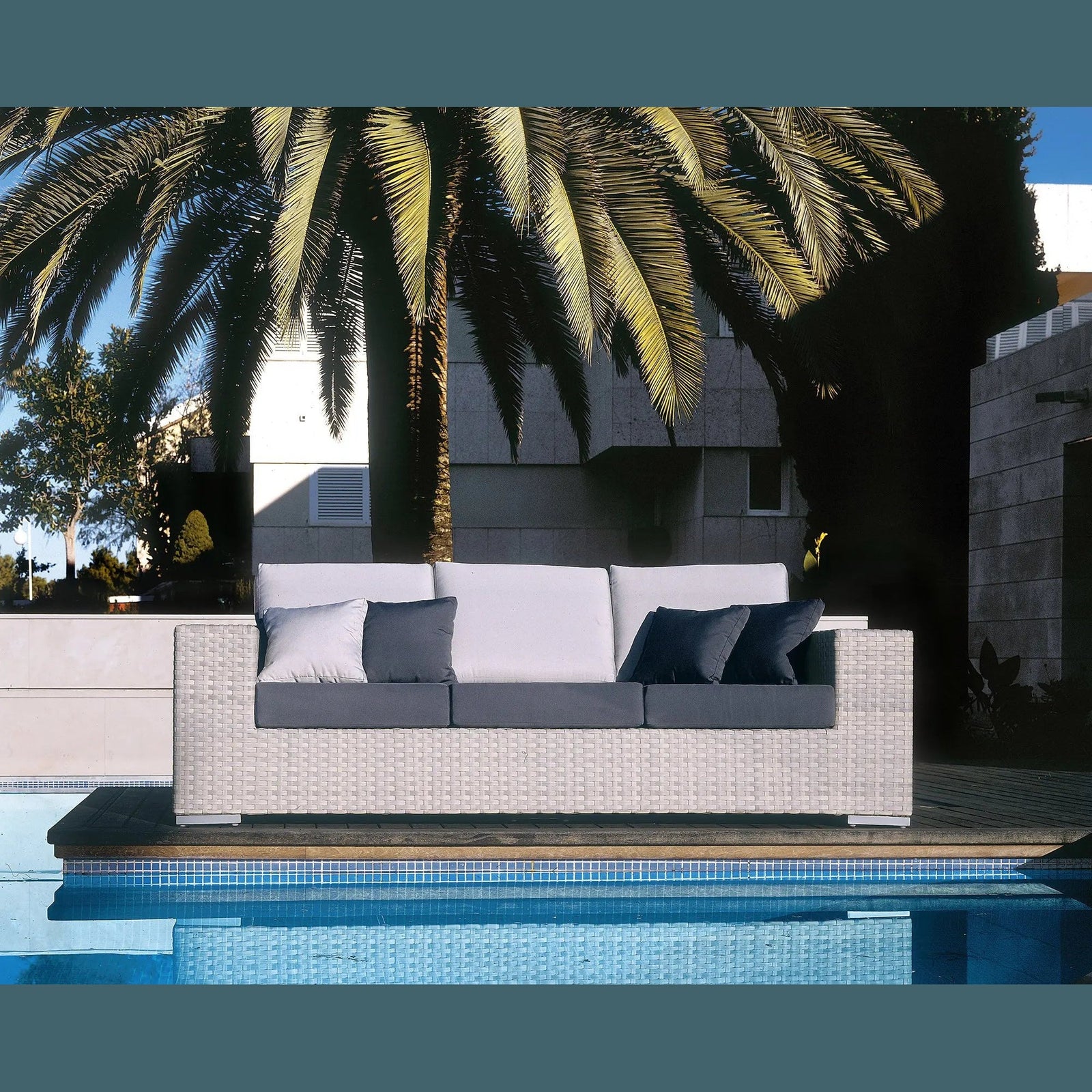 Rubix Sofa with Cushion | Hospitality Rattan Patio