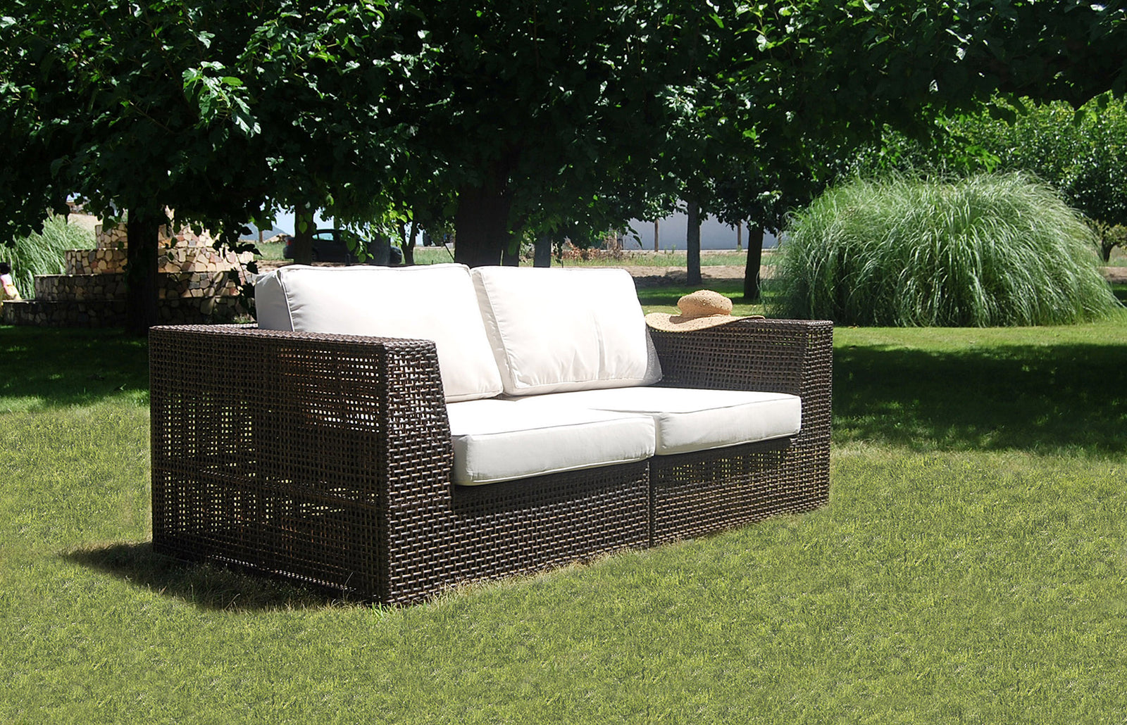 Soho 2-Piece Modular Loveseat | Hospitality Rattan Patio