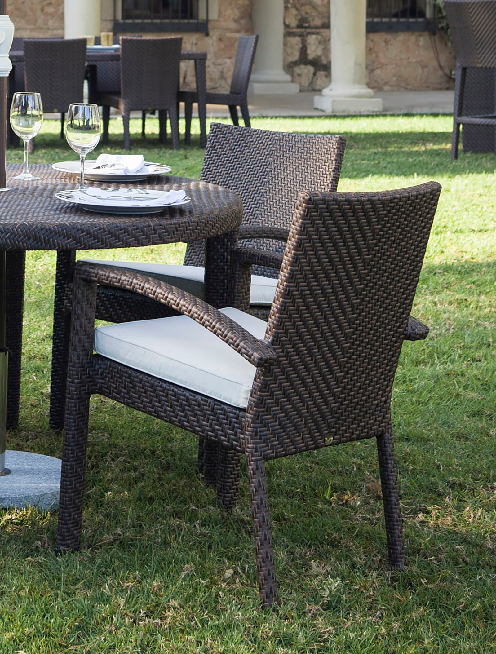 Soho Stackable Armchair with Cushion | Hospitality Rattan Patio