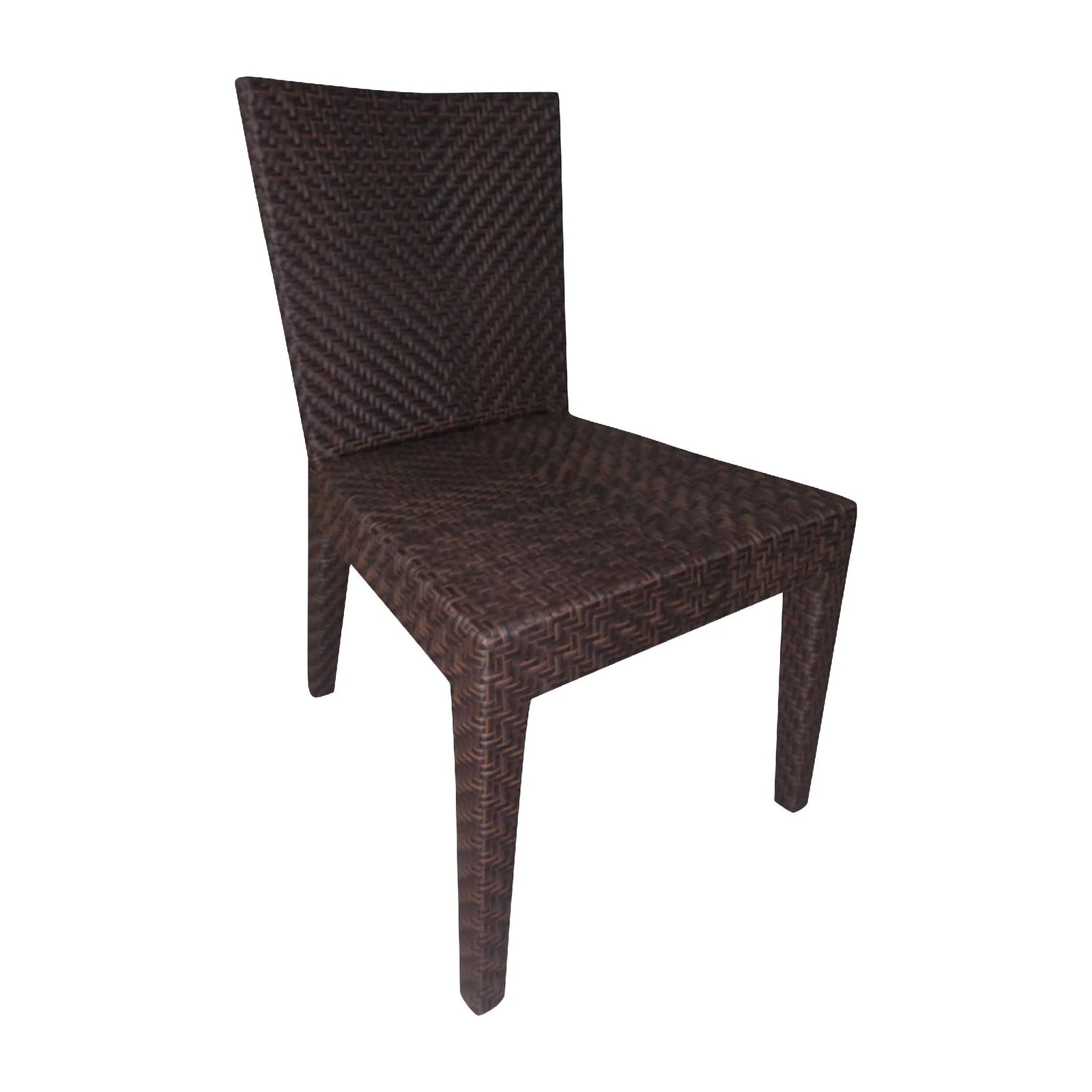 Hospitality Rattan Soho Dining Side Chair 903-3304-JBP-S - BetterPatio.com