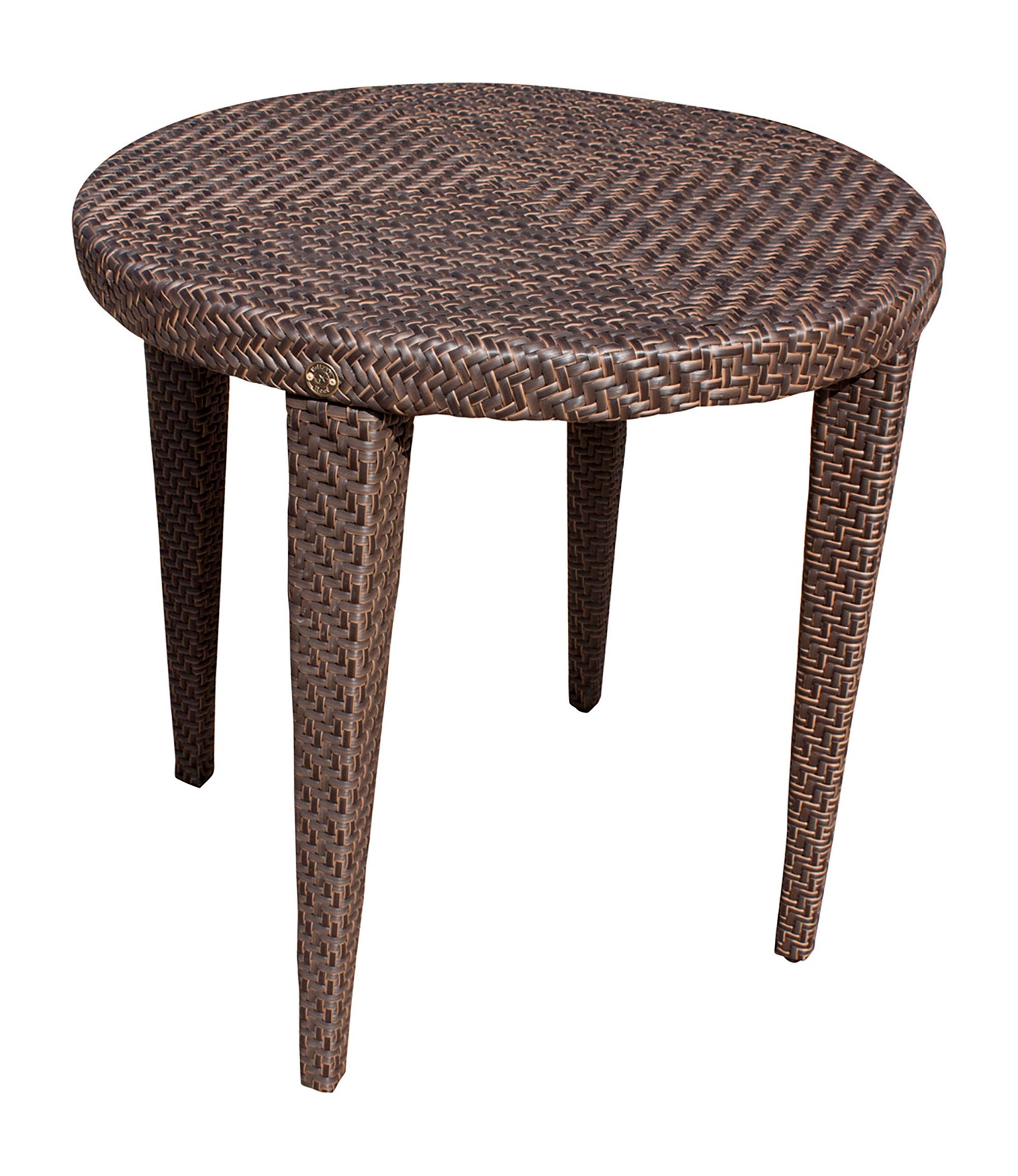 Soho Round Bistro Table with Glass | Hospitality Rattan Patio