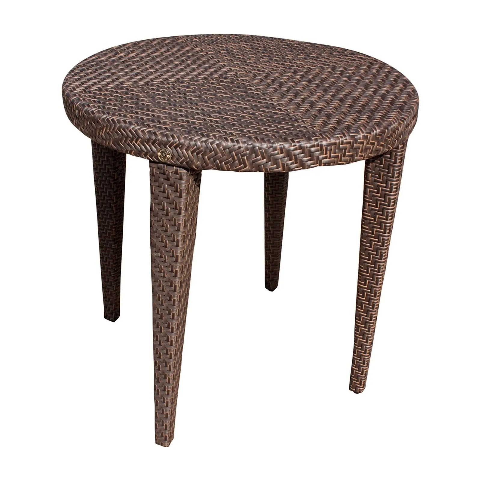 Soho Round Bistro Table with Glass | Hospitality Rattan Patio