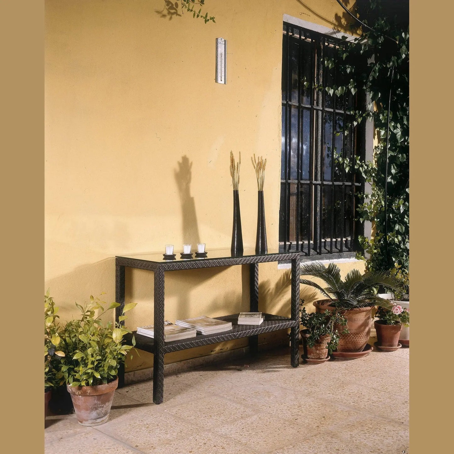 Soho Console with Glass | Hospitality Rattan Patio