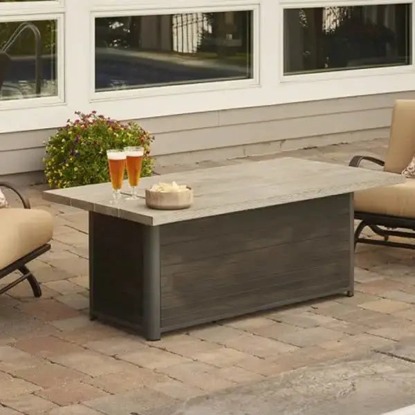 The Outdoor GreatRoom Cedar Ridge Linear Fire Table CR-1242-K - BetterPatio.com