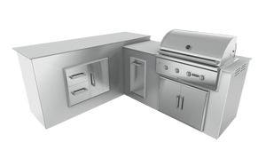 Pure White, Double Access Doors - Left, 36" Coyote C Series Grill - Liquid Propane, 36" Coyote C Series Grill - Natural Gas
