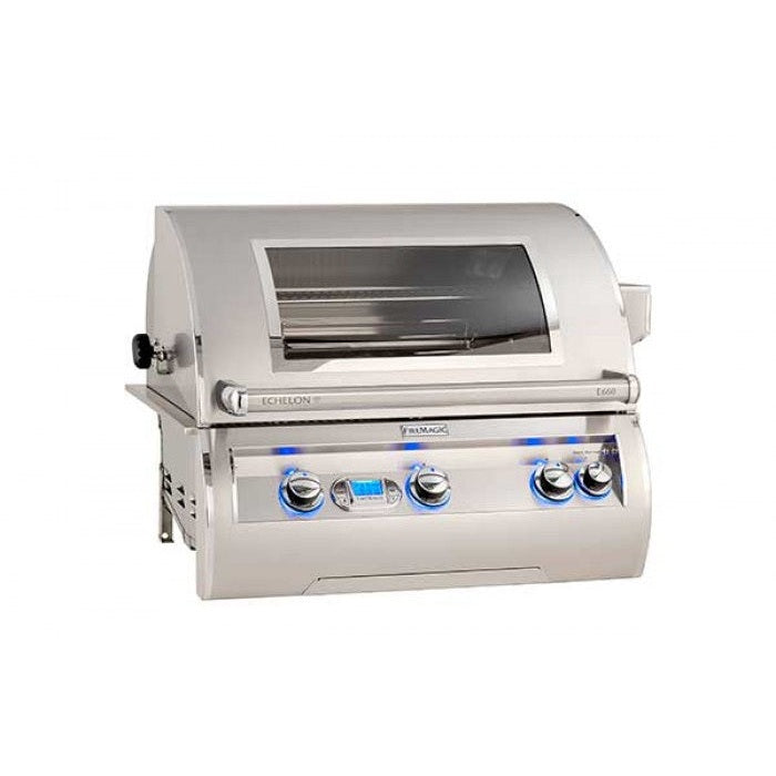 Fire Magic Echelon Diamond E660i Built-in BBQ Grill with Magic Window, Liquid Propane - E660i-8E1N-W - BetterPatio.com
