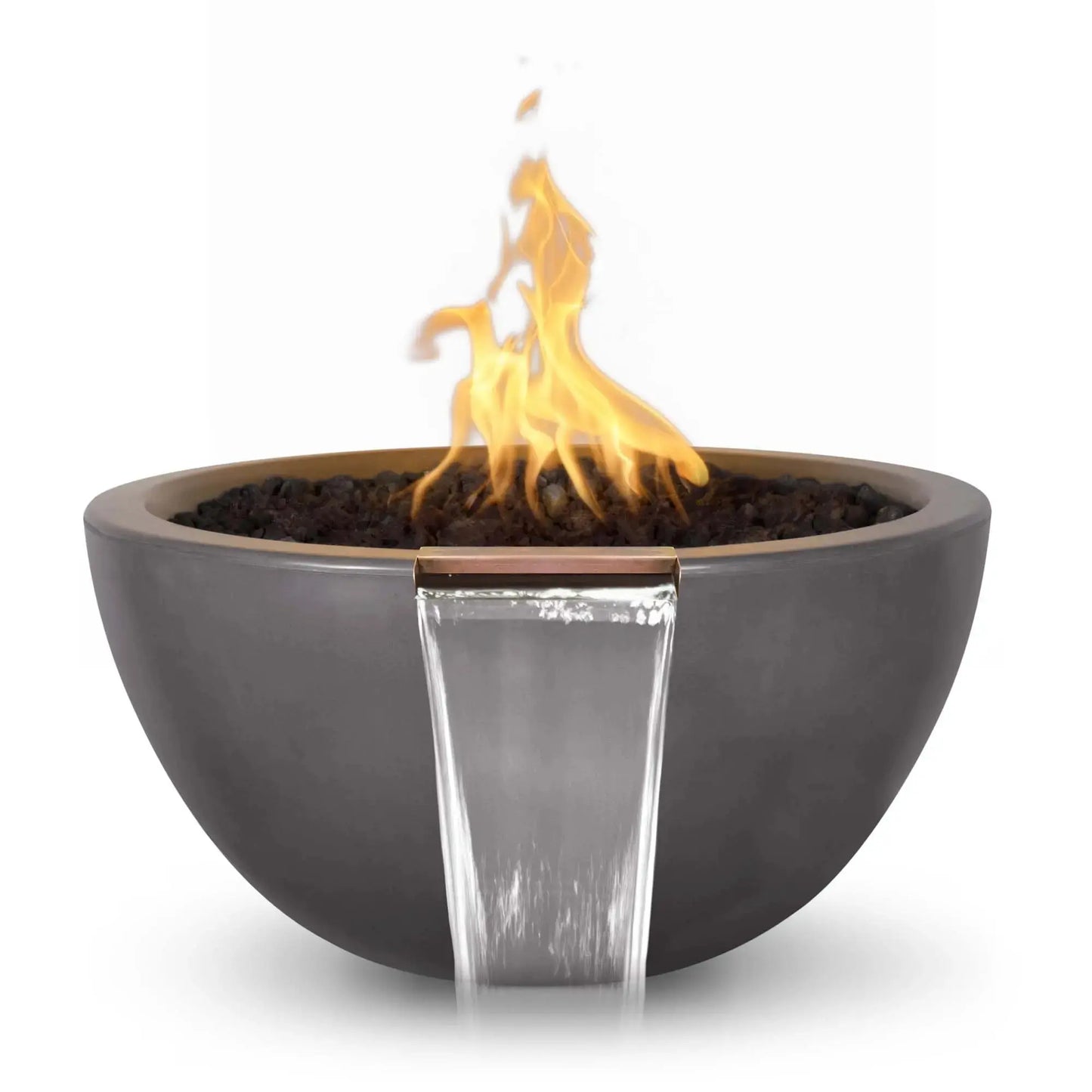 The Outdoor Plus 30" Luna GFRC Fire & Water Bowl