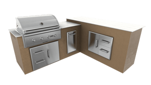Rubbed Bronze, Drawer Door Storage - Right, 36" Coyote C Series Grill - Liquid Propane, 36" Coyote C Series Grill - Natural Gas