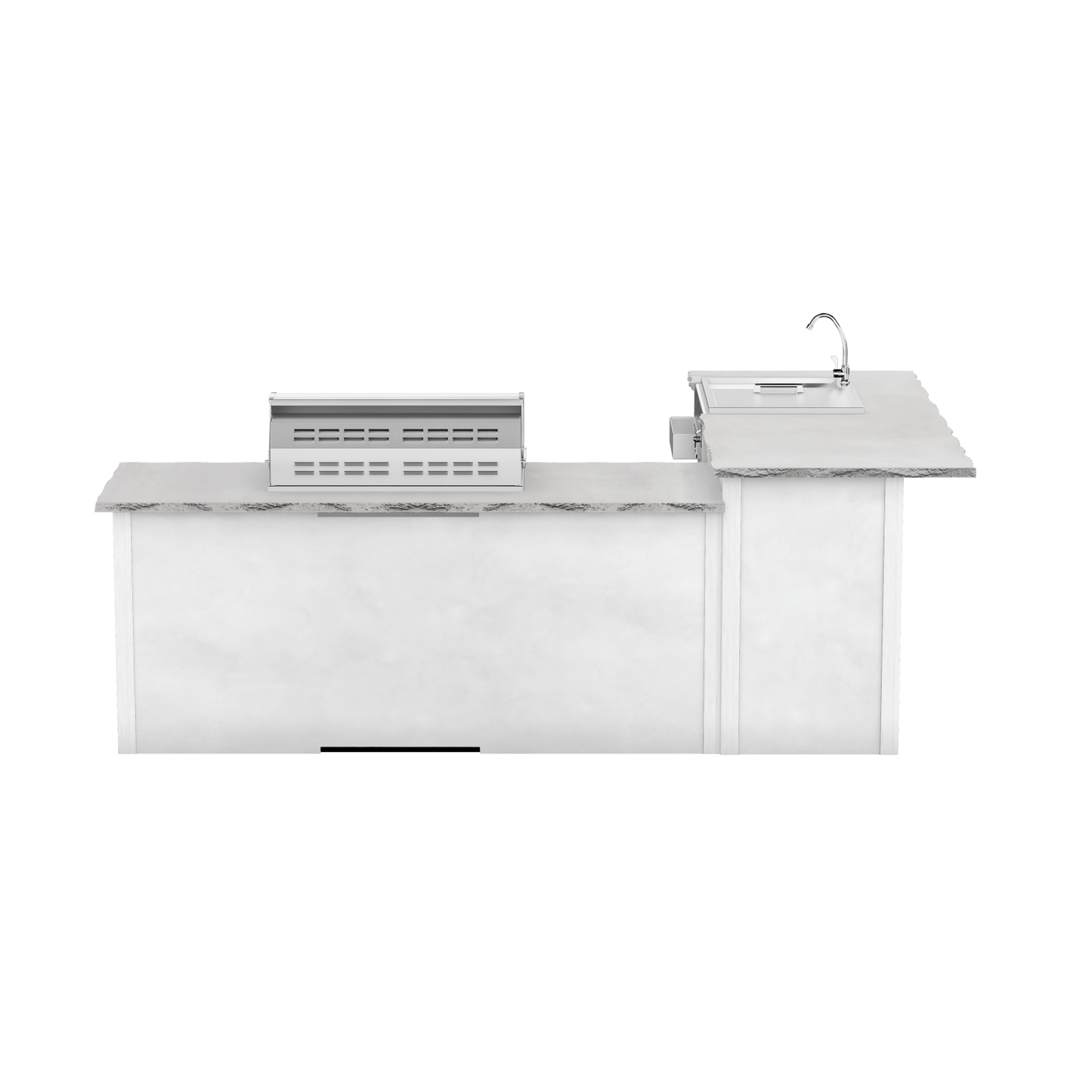 Modern Concrete White, Left
