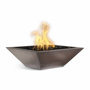 The Outdoor Plus 36" Maya Hammered Copper Fire Bowl