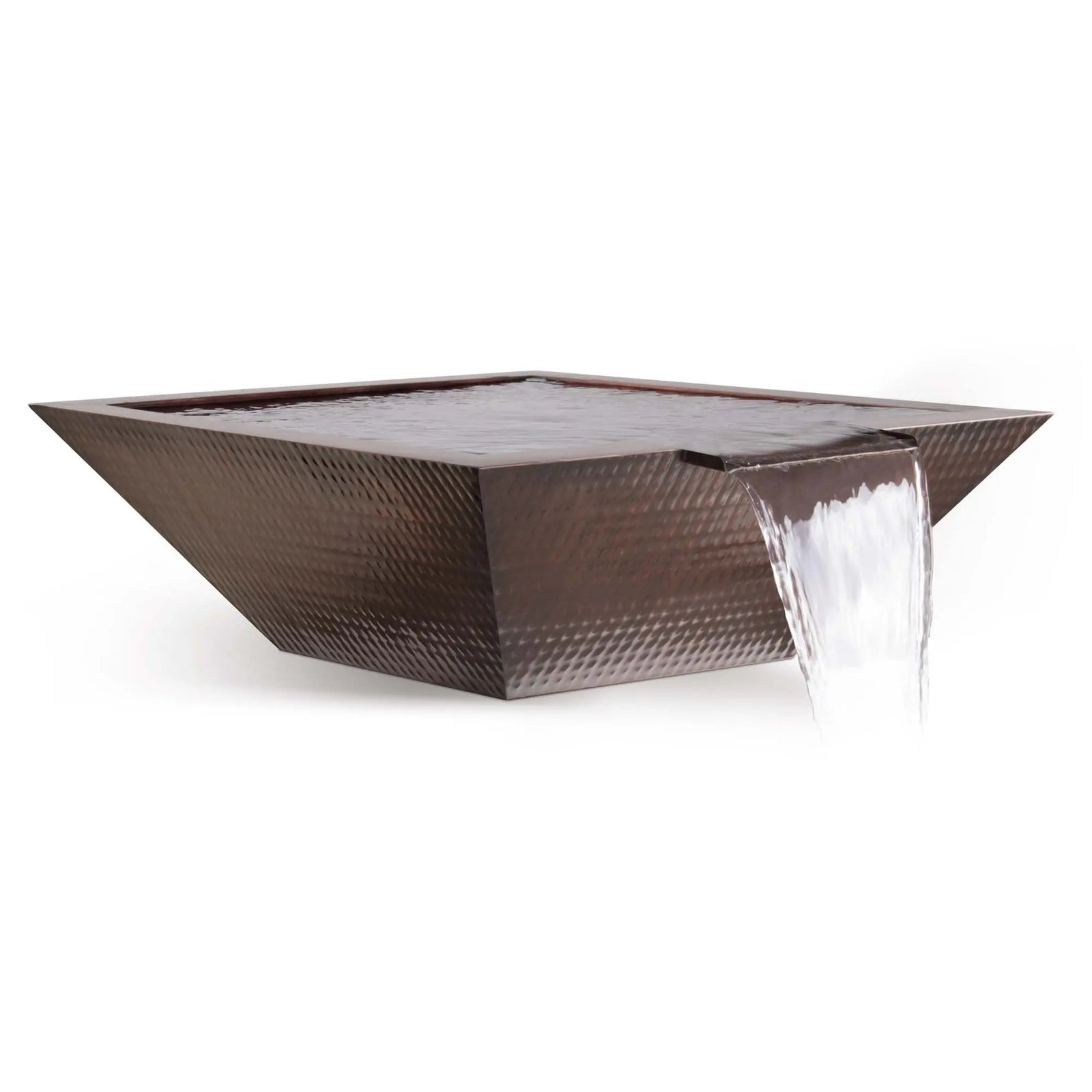 The Outdoor Plus 24" Maya Hammered Copper Water Bowl