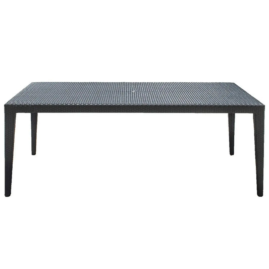 Panama Jack Onyx 7 PC Dining Set w/cushions PJO-1901-BLK-7DA-GLASS - BetterPatio.com