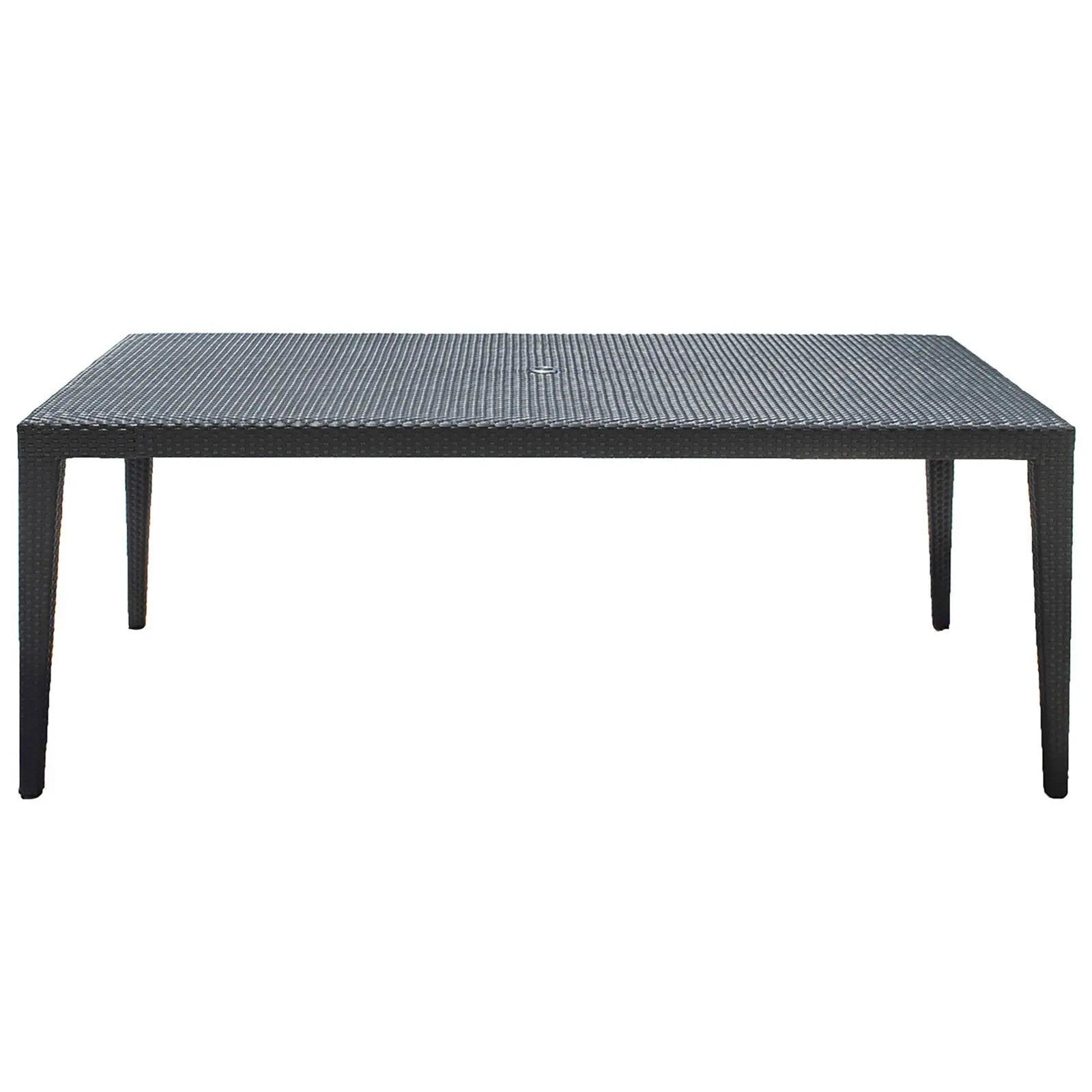 Panama Jack Onyx 7 PC Dining Set w/cushions PJO-1901-BLK-7DA-GLASS - BetterPatio.com