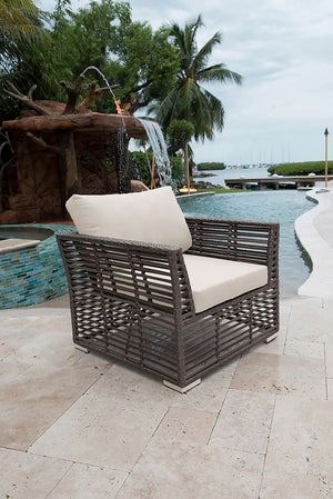 Panama Jack Graphite Lounge chair with Cushions