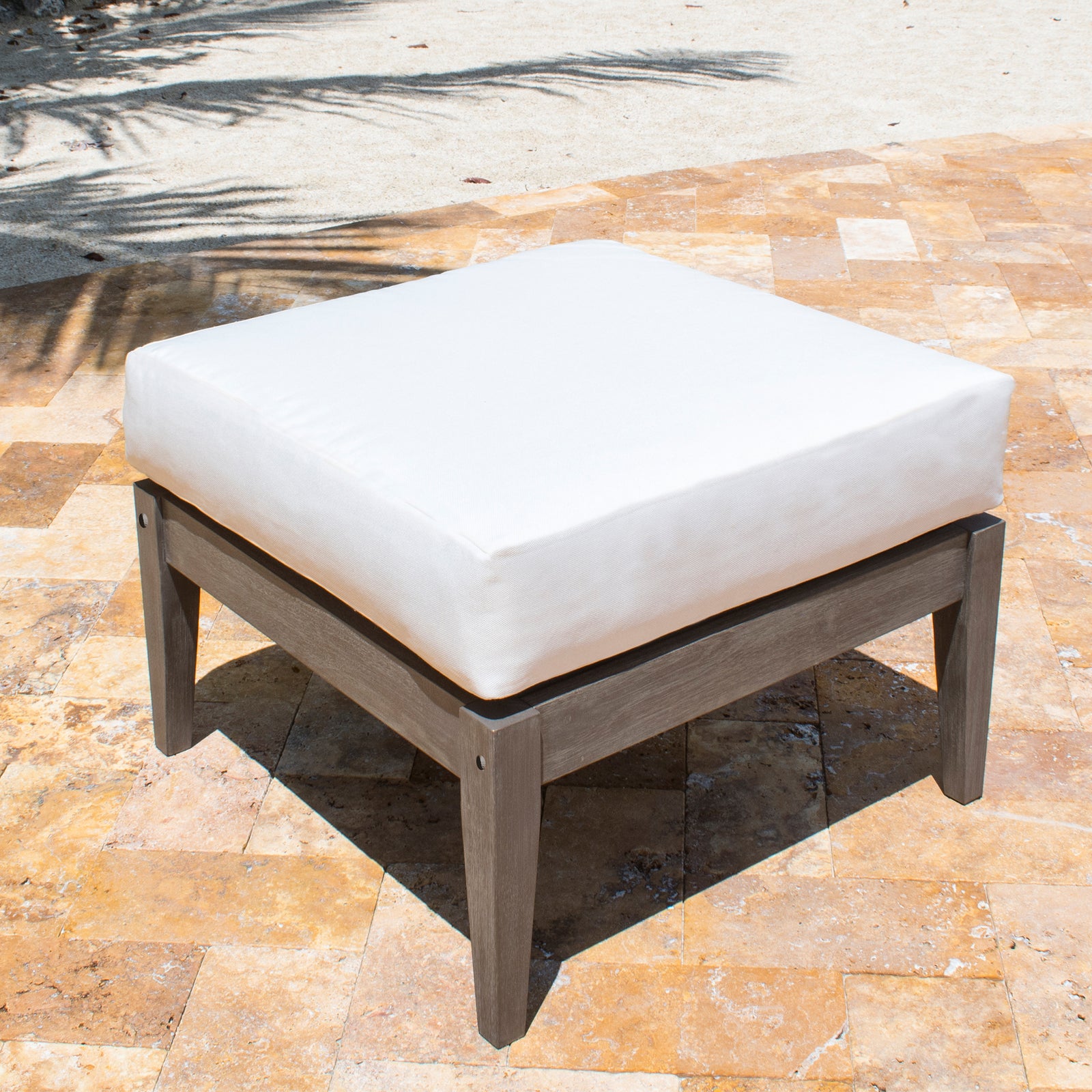 Panama Jack Poolside Ottoman with Cushion - BetterPatio.com
