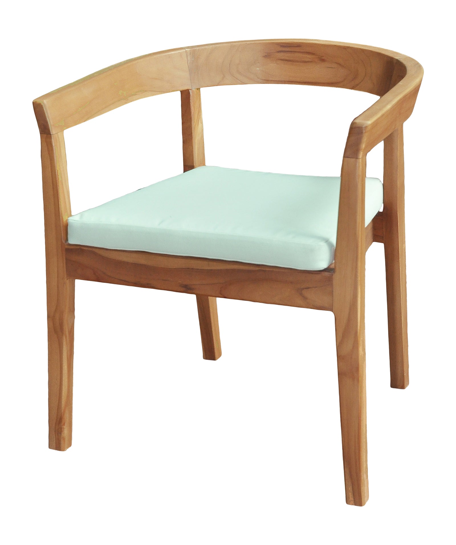 Panama Jack Bali Teak Dining Arm Chairs with Cushions (Set of 2) PJO-3601-NAT-AC-CUSH-SET2