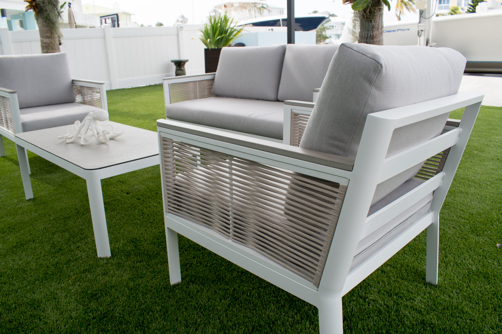 Panama Jack Santa Monica 4-Piece Seating Set - BetterPatio.com