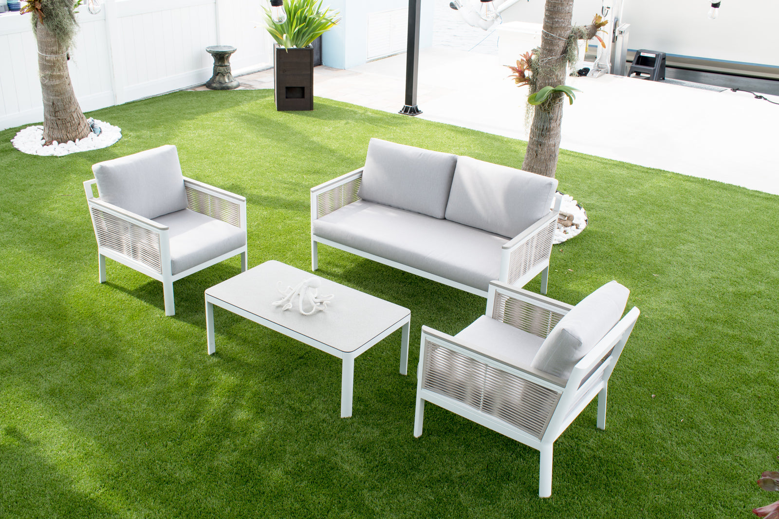 Panama Jack Santa Monica 4-Piece Seating Set - BetterPatio.com